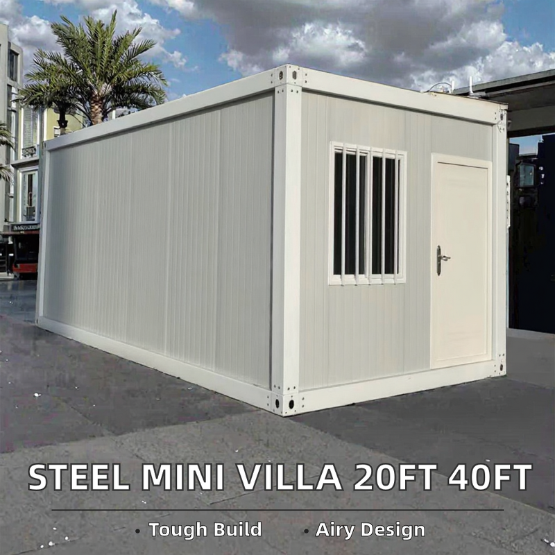 Prefabricated Steel Container House - Customized 20ft 40ft Portable for Home Office