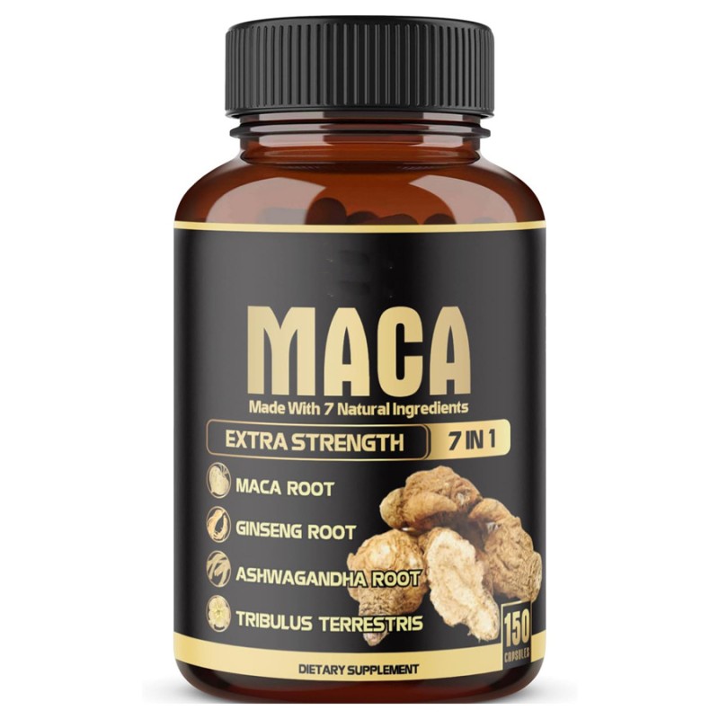 Maca Root Capsules Factory - Private Label Herbal Supplement 60 Counts