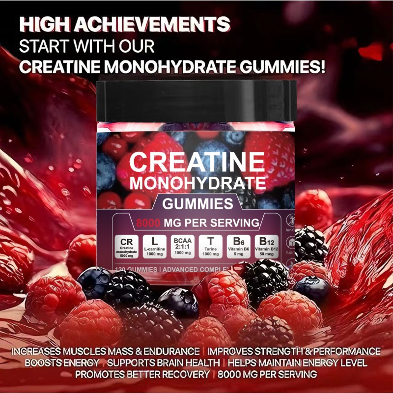 Creatine Gummies Supplier - OEM Hot Selling Logo Customization