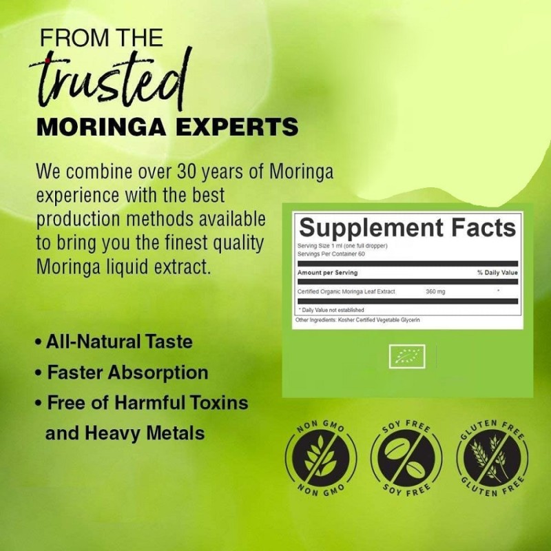 Moringa Drops Manufacturer - Private Label Leaf Extract Energy