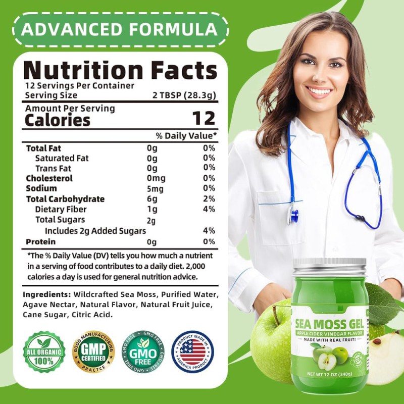 Sea Moss Gel Factory - 300g Various Fruit Flavors Bulk