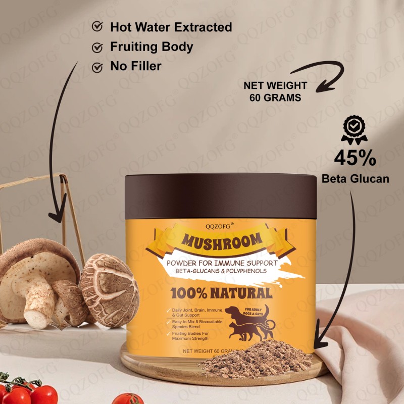 Mushroom Powder for Pets Supplier - OEM Digestive Immune Health