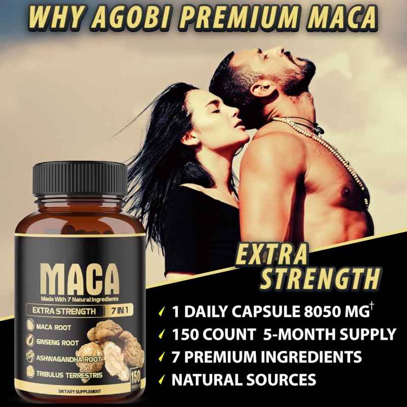 Maca Root Capsules Factory - Private Label Herbal Supplement 60 Counts