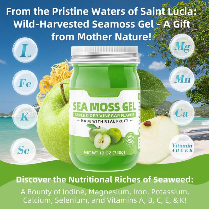 Sea Moss Gel Factory - 15OZ Wildcrafted Various Flavors