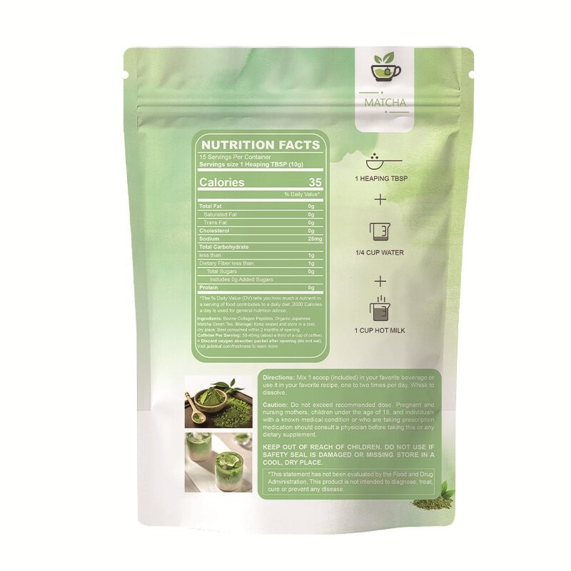 Collagen Matcha Powder Factory - Hot Selling OEM Premium Dietary