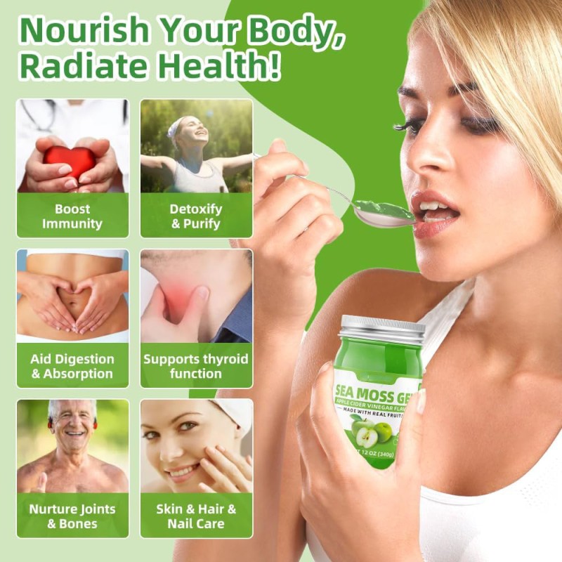 Sea Moss Gel Factory - 300g Various Fruit Flavors Bulk