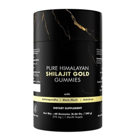 Shilajit Gummies Supplier - Pure Himalayan Ashwaganda Black