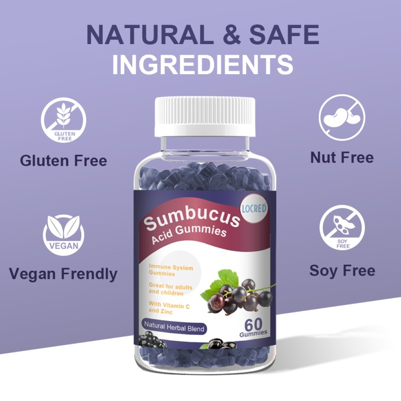 Elderberry Gummies Supplier - OEM Private Label Vitamin C Zinc