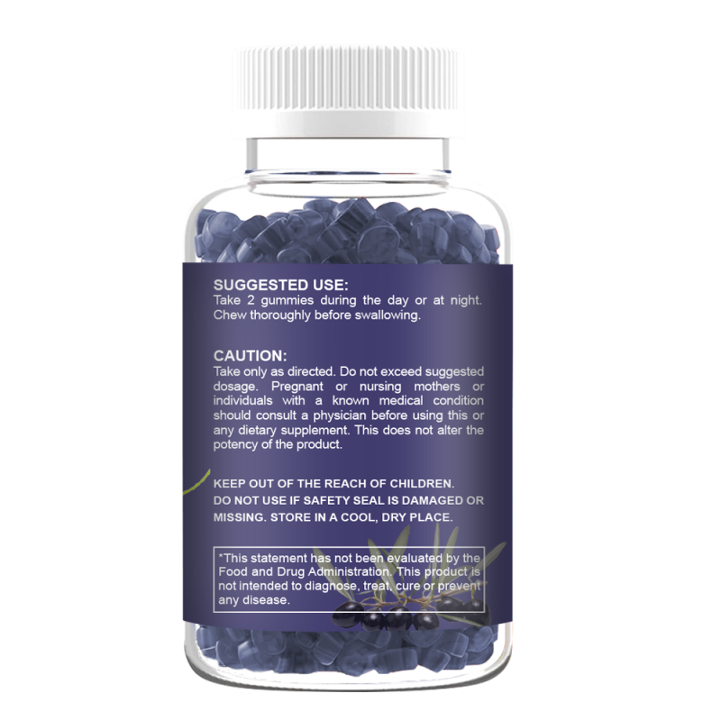 Elderberry Gummies Supplier - OEM Private Label Vitamin C Zinc