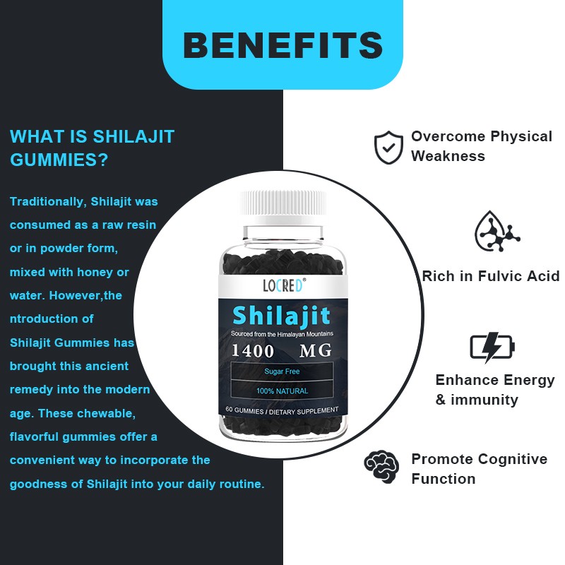 Shilajit Gummies Manufacturer - OEM Private Label Natural Complex