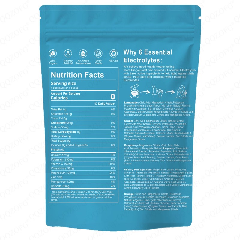 Electrolytes Powder Factory - Hot Selling Sugar Free 20 Packs