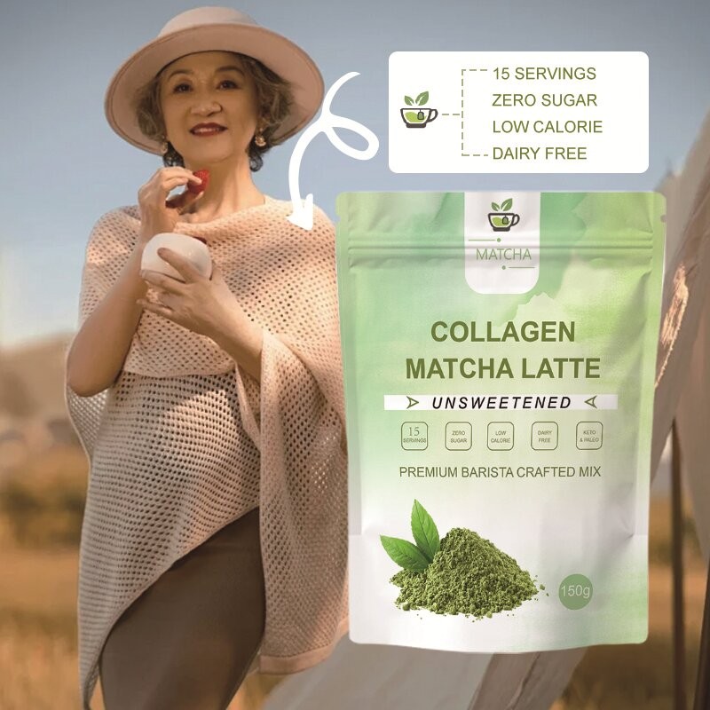 Collagen Matcha Powder Factory - Hot Selling OEM Premium Dietary