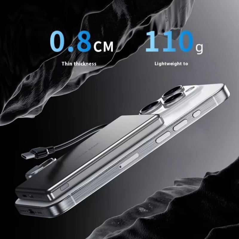 Power Bank - Original 10000mAh Magnetic Wireless Type C Retractable PD QC3.0