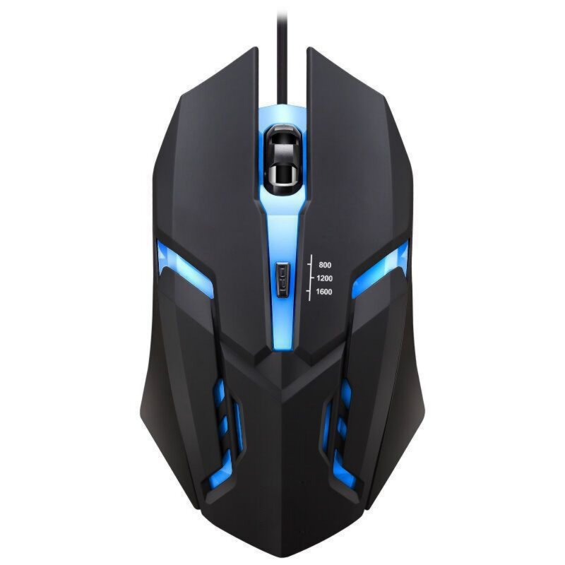 Wired Gaming Mouse - Ergonomic RGB 3D Mini USB LED Backlit for PC Gamers