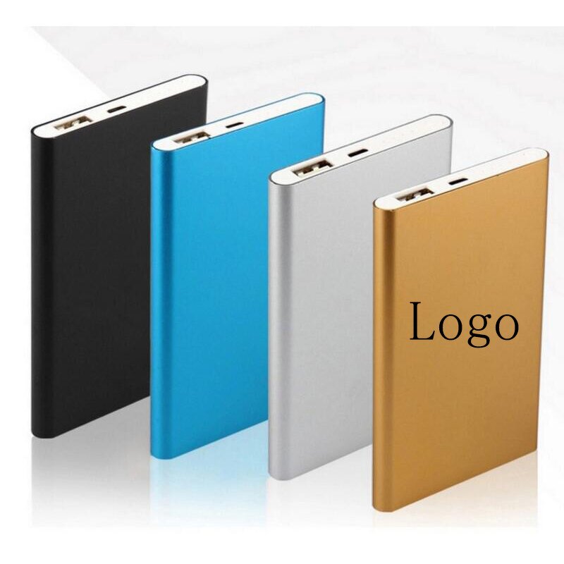 Power Bank - Custom Logo 4000mah 5000mah Capacity Fast Charger Portable
