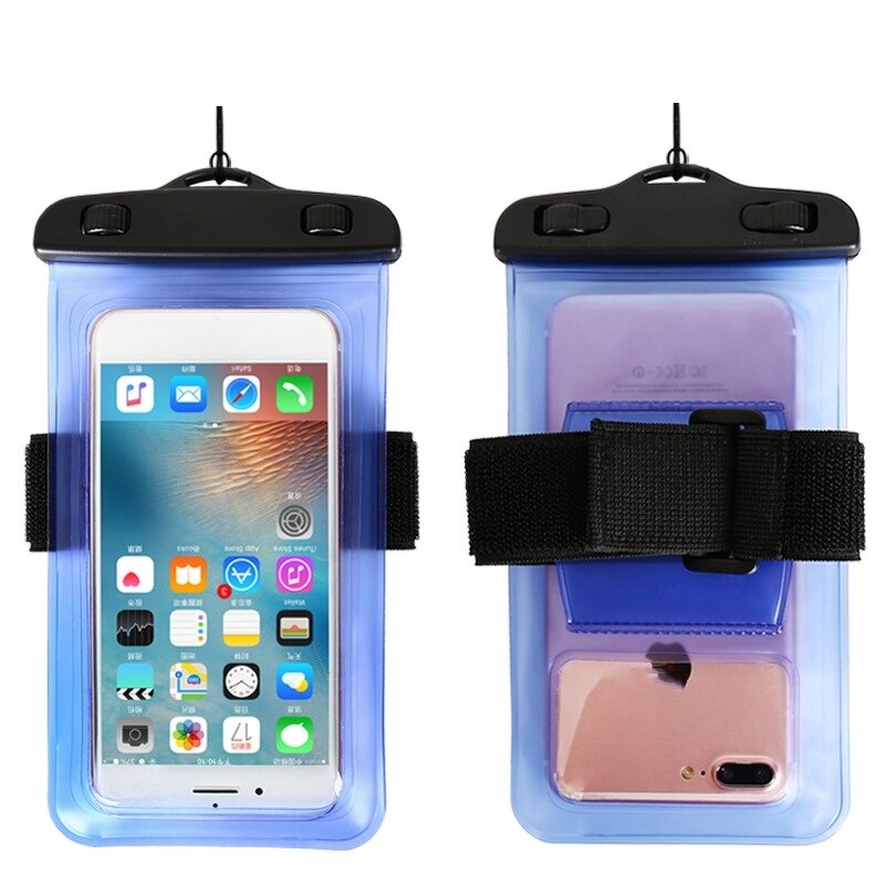 Waterproof Phone Pouch - TPU Universal Outdoor Dry Bag with Lanyard