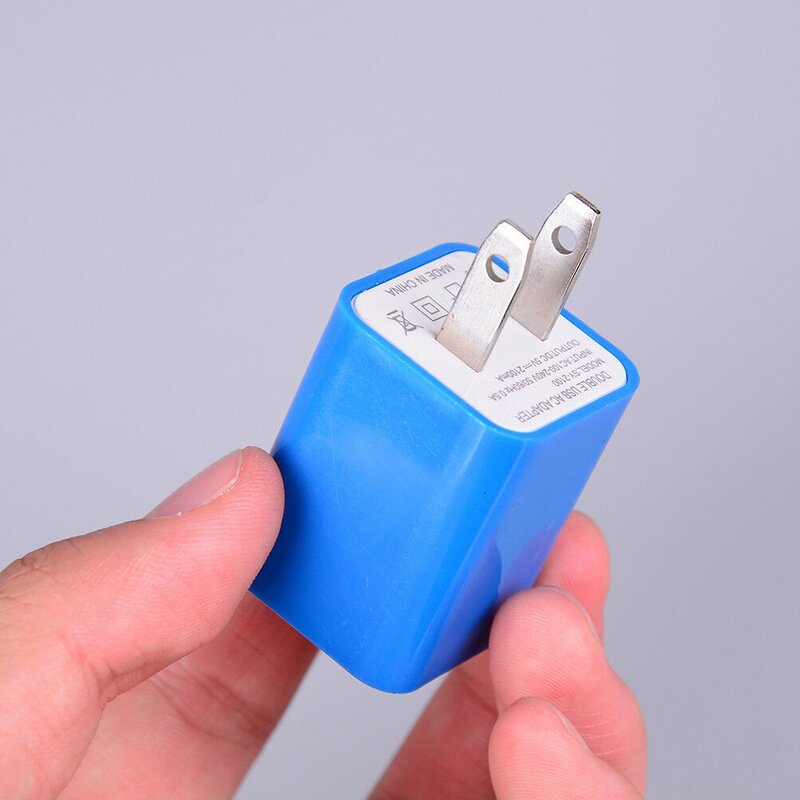Wall Phone Charger - USB Brick Cube Fast Travel for iPhone 6-8/xr/xs 5V/2A