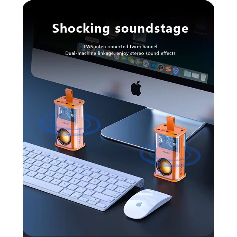 BT Speaker - Portable Colorful Lamp LED for Computer Mobile Phone Outdoor