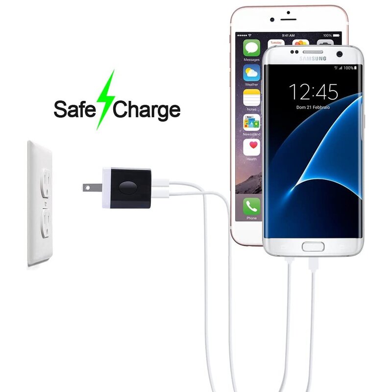 Wall Travel Charger - Customized Colorful Dual USB Ports Mini Cube 5V/2A OTP