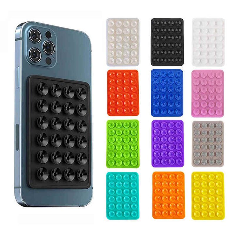 Suction Cup Holder - Silicone Anti Slip Mobile Phone Adhesive Mount