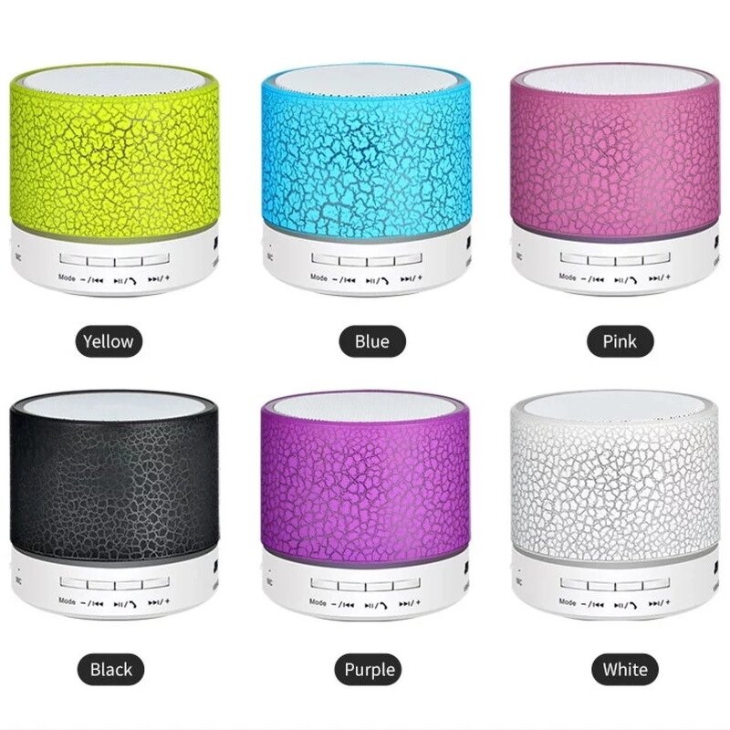 Portable Speaker - A10 Mini Music Wireless Loud RGB LED Waterproof TF USB FM
