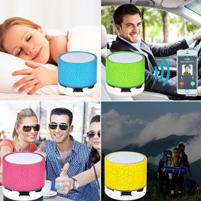 Mini Speaker - A9 with RGB LED Lighting Portable Loud Waterproof for Mobile