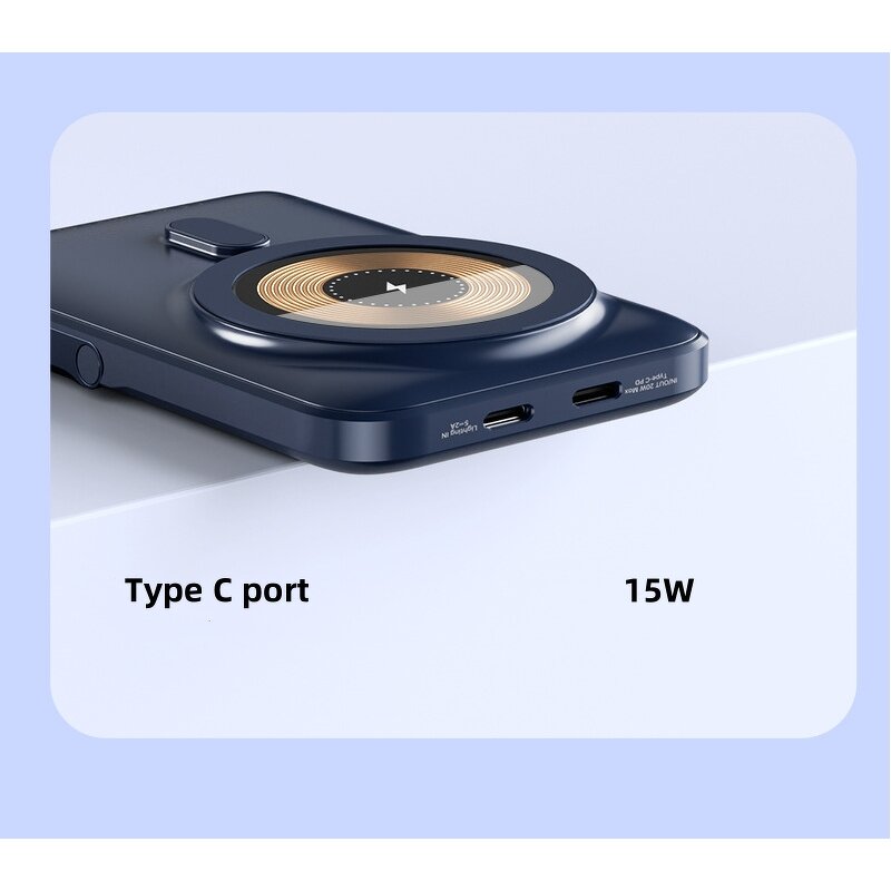 Power Bank - Transparent Magnetic 20W Mini Portable Wireless Fast Mobile Phone