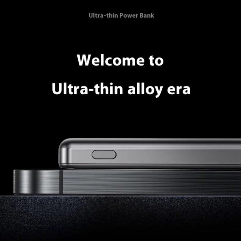 Power Bank - Fireproof OVP Compact Ultra-Thin 10000 Mah PD20W Wireless Magnetic