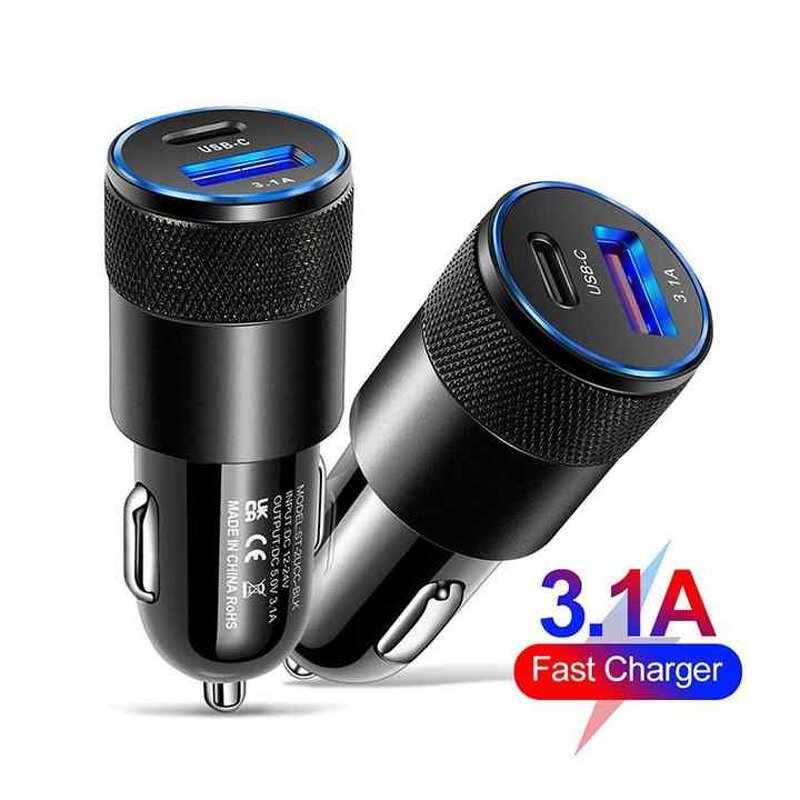 Car Charger - USB Quick 15w 3.1a Type C Pd Fast Charging for Phone 16-11