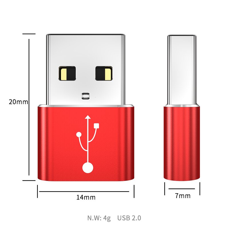 OTG Adapter - Type C Female to USB2.0 Male OTG Converter Fast Charging