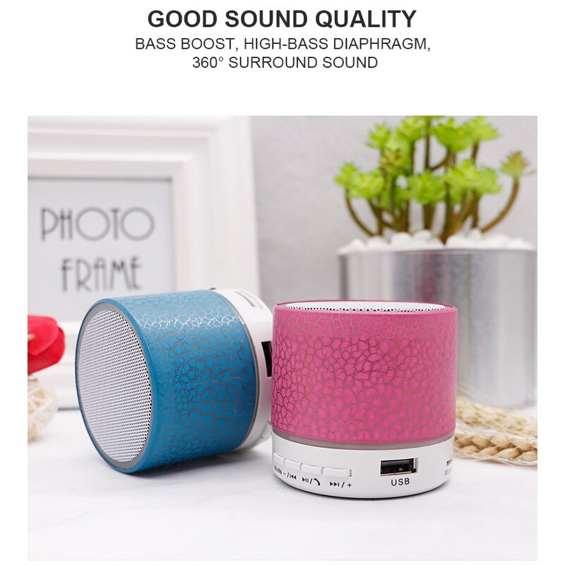 Mini Speaker - Wireless Super Bass BT5.0 Customize USB for Iphone Samsung