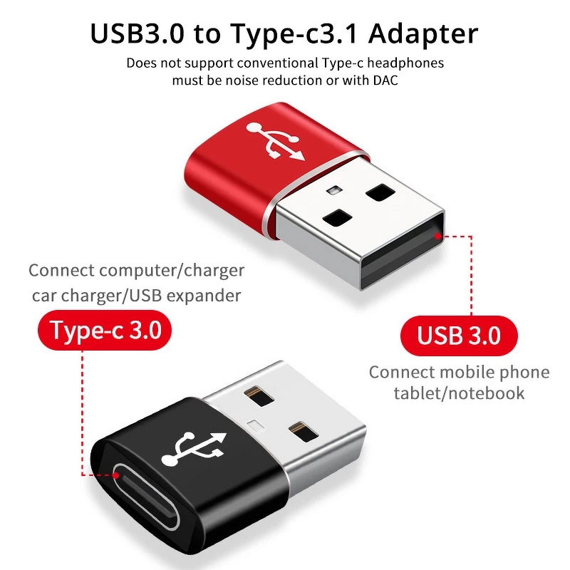OTG Adapter - Type C Female to USB2.0 Male OTG Converter Fast Charging