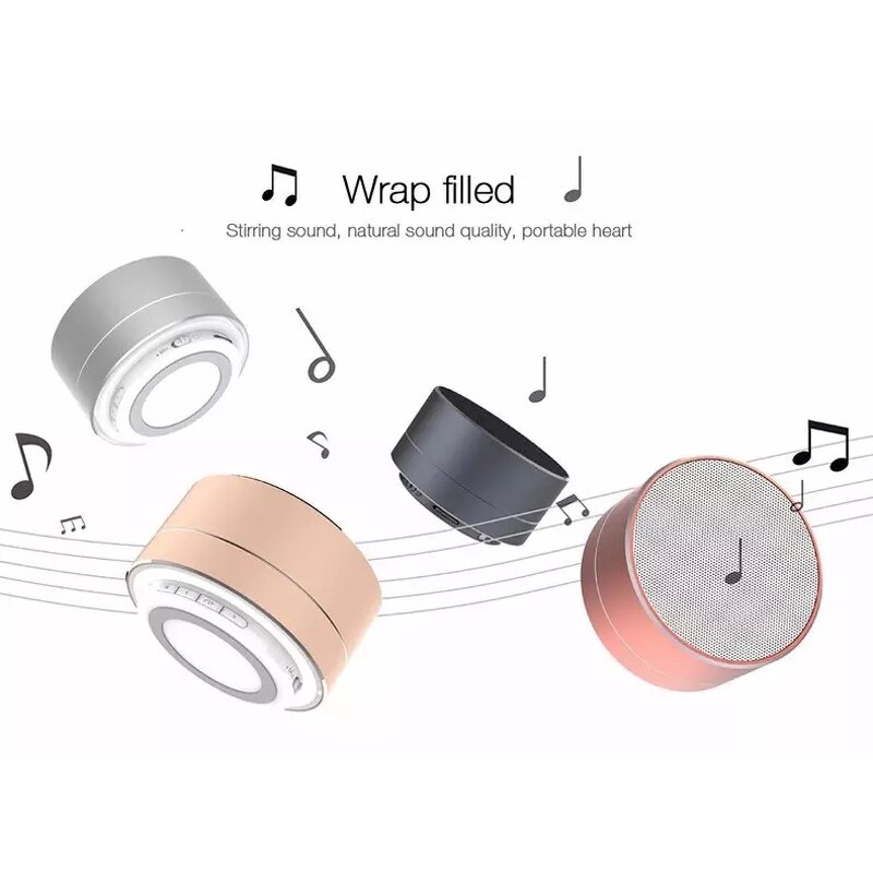 Portable Speaker - Metal Super Bass Flash Lighting Mini Sport Wireless for iPhone