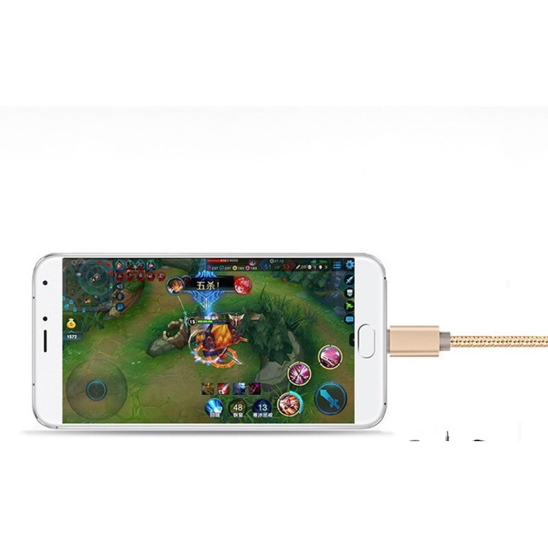 OTG Cable - Nylon Type C to USB A Braid Card Reader USB Flash Disk Adapter