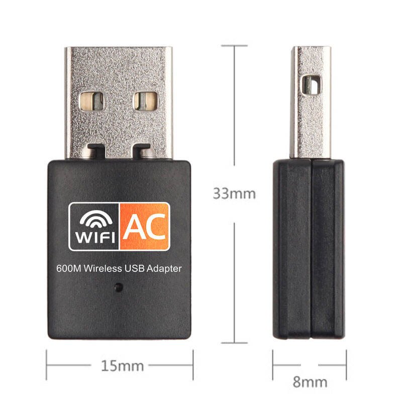 Wireless Network Card - Custom Logo Dual Band 600Mbps USB 2.0 Realtek RTL8811