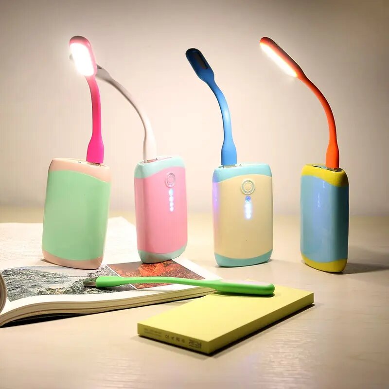USB LED Reading Lamp - Mini Multicolor Flexible Clip for Laptop Notebook