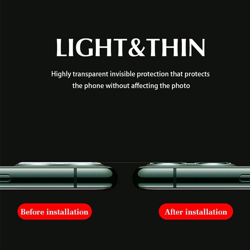 Camera Lens Protector - 3D Tempered Glass for iPhone 16 15 14 13 PRO MAX