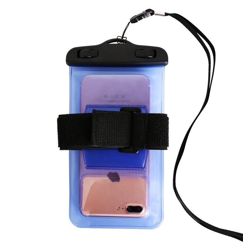 Waterproof Phone Pouch - TPU Universal Outdoor Dry Bag with Lanyard