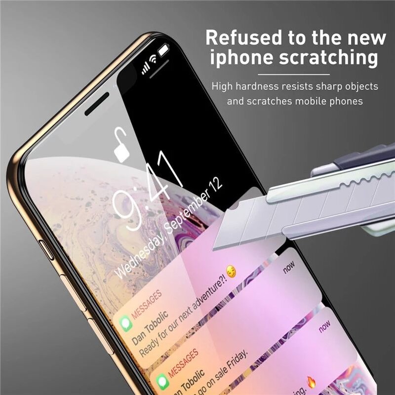 Tempered Glass Screen Protector - 2.5D Full Cover Explosion-proof for Iphone 17-12