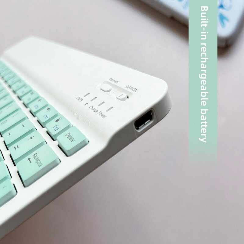 Wireless Keyboard Mouse Combo - Colored for Tablets Laptops Mobile Phones