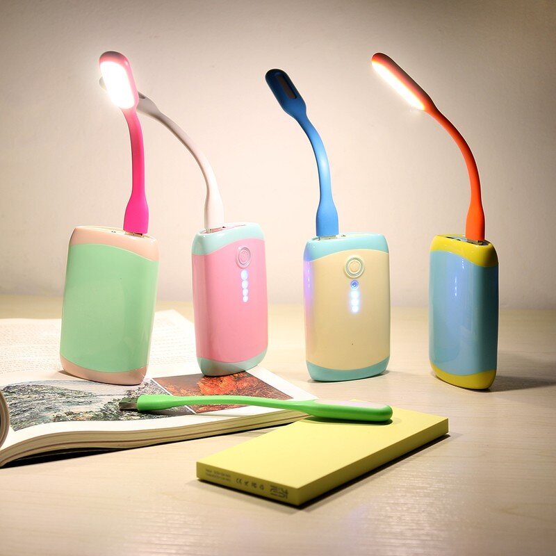 USB Night Light - Portable Rechargeable LED Book Reading Device for Laptop