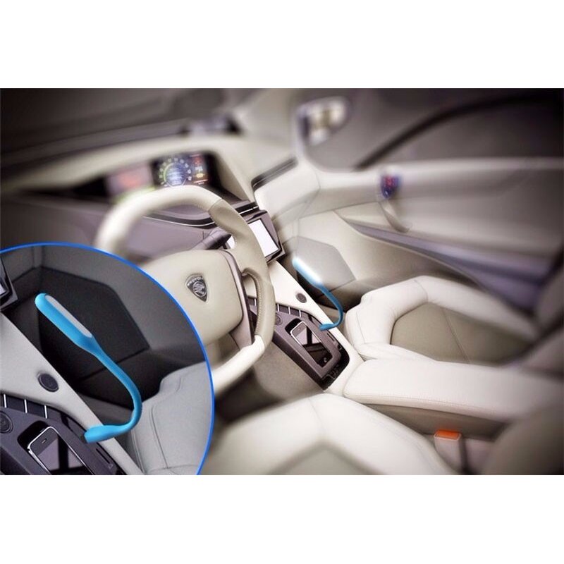 USB Night Light - Portable Rechargeable LED Book Reading Device for Laptop