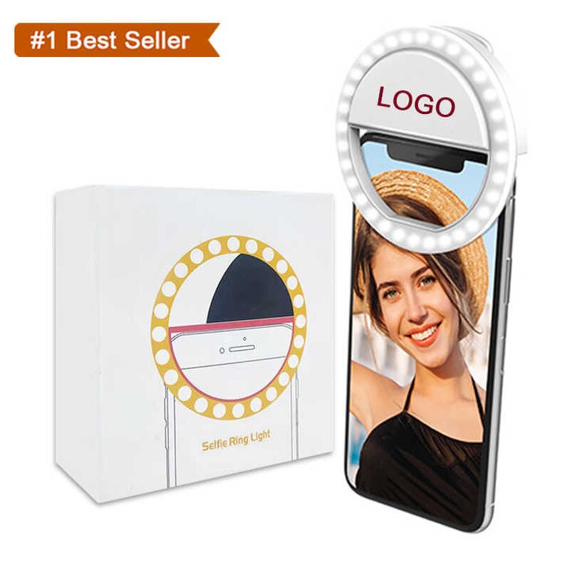 Selfie Ring Light - Portable Rechargeable USB LED 36 Led Universal Fill Light
