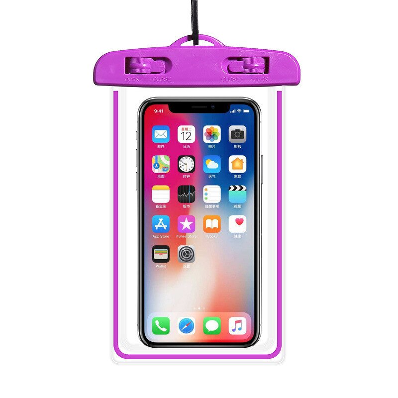 Waterproof Telephone Pouch - Portable Neck Strap Dry Bag for Water Games Beach