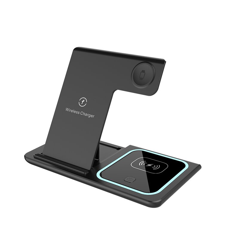 Wireless Charger - 3-in-1 Universal Fast Tabletop for Phone Smart Watch 7W QC3.0