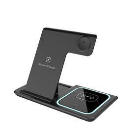 Wireless Charger Station - Portable 3-in-1 Folding Magnetic for Desktop 7W OTP