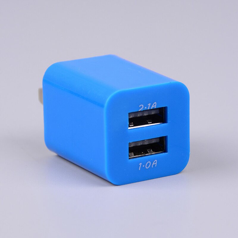 Wall Phone Charger - USB Brick Cube Fast Travel for iPhone 6-8/xr/xs 5V/2A