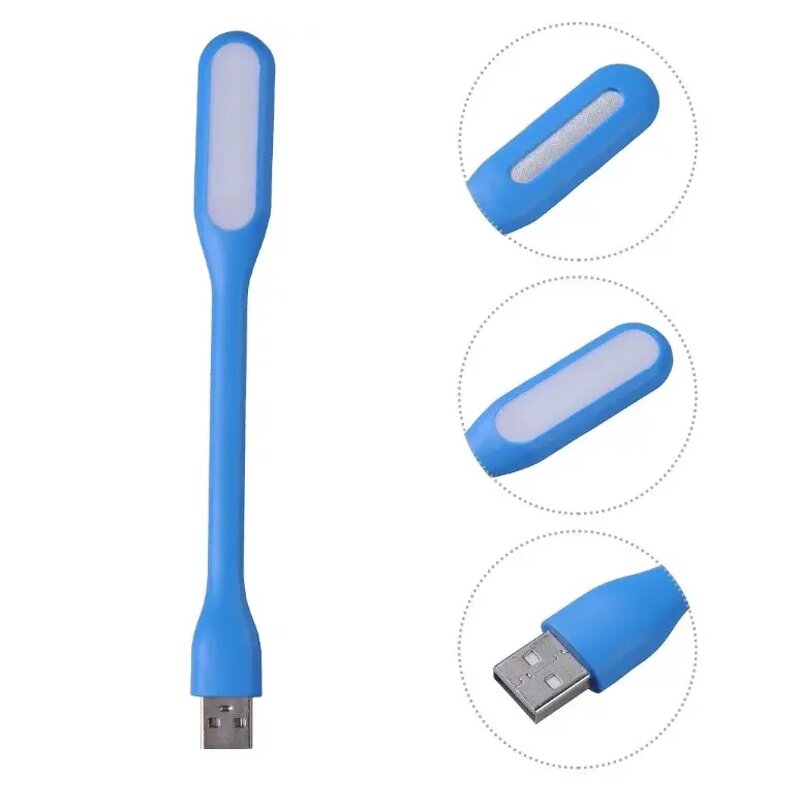USB LED Reading Lamp - Mini Multicolor Flexible Clip for Laptop Notebook