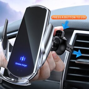 Car Wireless Charger - Q3 Magnetic Air Vent Mount QC3.0 OTP 9V/2A Mobile Holder