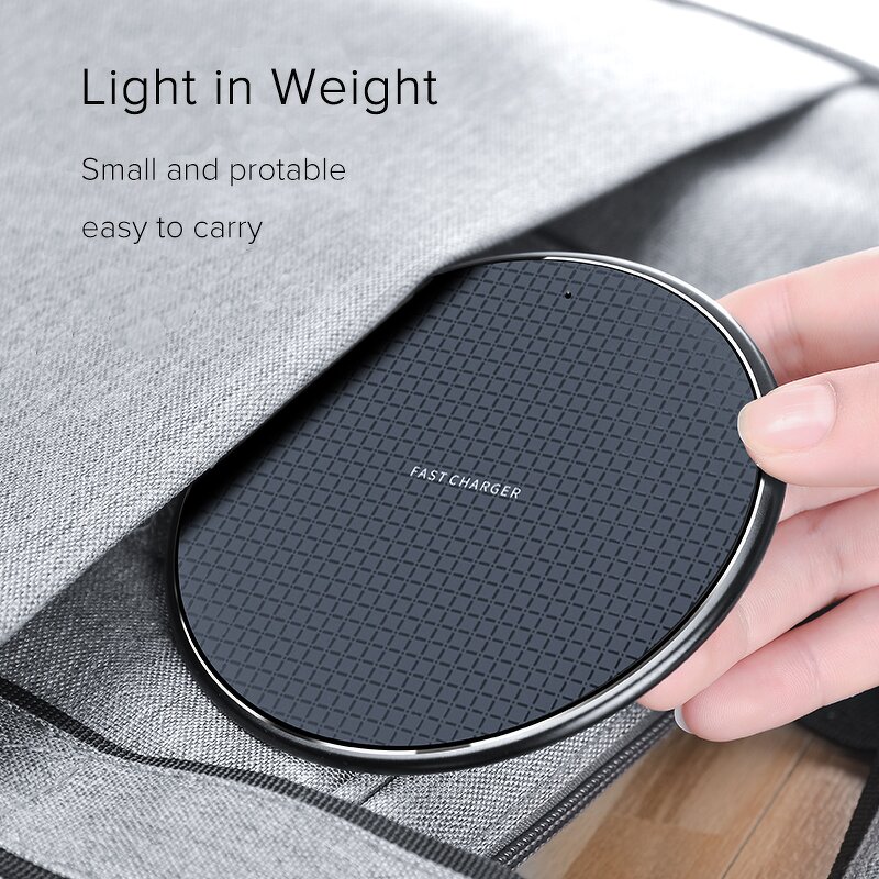 Wireless Charging Pad - Custom Logo 15W Fast Stand OTP for Mobile Phones 10W